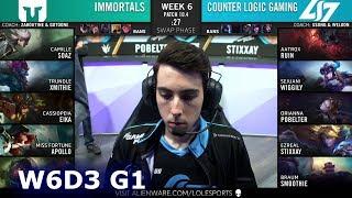 Immortals vs CLG | Week 6 Day 3 S10 LCS Spring 2020 | IMT vs CLG W6D3