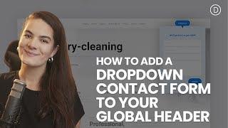 How to Add a Dropdown Contact Form to Your Global Header