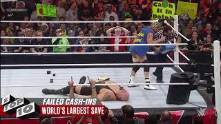 WWE Top 10 Moment| Top money,in the bank,cash in fail