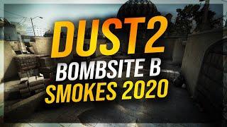 BEST SMOKES ON B BOMBSITE DUST2 2020 (64 and 128tick)