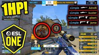 WTF S1MPLE!! (1HP) ESL ONE RIO 2020 BEST MOMENTS - CSGO Day 11 Road to Rio