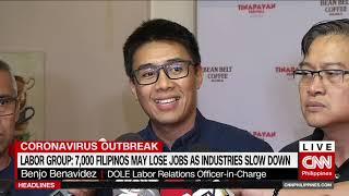 Labor groups: 7,000 Filipinos may lose jobs as industries slow down