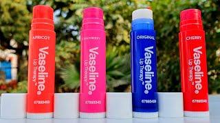 Vaseline Lip Therapy Color & Care Chapstick All shades lipSwatches review | RARA | lipbalm |