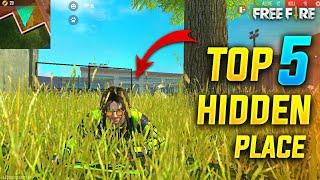 TOP 5 HIDING PLACES IN FREE FIRE SAMSUNG,A3,A5,A6,A7,J2,J5,J7,S5,S6,S7,S9,S10,A20,A30,A50,A70