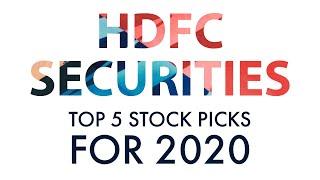 HDFC Securities’s Top 5 High Quality Stock Picks for 2020