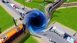 Infinite Traffic Vortex Causes Growth EXPLOSION in Cities Skylines Fix My City?!?