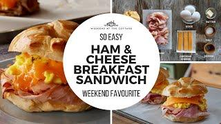 HAM AND CHEESE BREAKFAST SANDWICH | Quick! Easy! Tasty!
