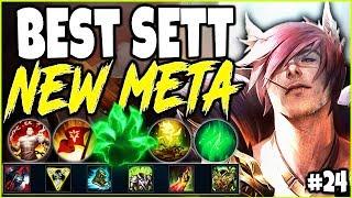 BEST SETT MOST BROKEN NEW META BUILD! LoL Meta Sett Season 10 Build Guide #24! Top Sett s10 Gameplay