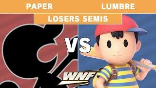 WNF EP2 - Paper (Mr Game and Watch) vs Lumbre (Ness) Losers Semi Final - Smash Ultimate