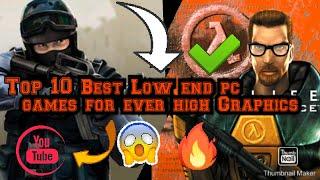 Top 10 best Low end pc games with High Graphics quality for 1gb and 2gb ram pc