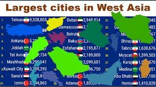 30 largest cities in West Asia (1950 - 2035) |TOP 10 Channel