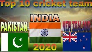 Top 10 T20 Cricket Team in world 2020(icc t20 ranking latest)