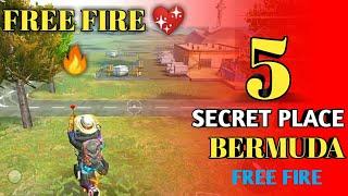 TOP 5 HIDDEN PLACE IN FREE FIRE IN BERMUDA 2021 | RENK PUSH TIPS AND TRICKS IN FREE FIRE 2021