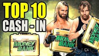 Top 10 WWE Money In the Bank Cash-ins ft. Seth Rollins and more....