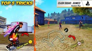 TOP 5 NEW CLASH SQUAD TRICKS IN FREE FIRE- SAMSUNG,A3,A5,A6,A7,J2,J5,J7,S5,S6,S7,S9,A10,A20,A30,FF