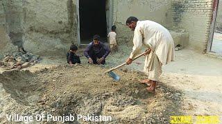 Village Life In Pakistan | Mudd Plaster | Mitti K Ghar | Pakistan Rural Life