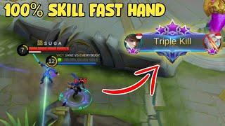 100% Skill - Gusion Fast Hand - Top Global Gusion Victim SANZ - MOBILE LEGENDS