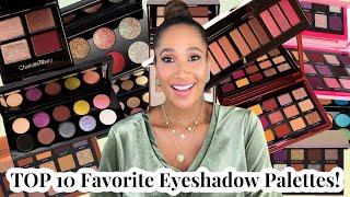 TOP 10 Eyeshadow Palettes! | If I Could Only Keep 10 Palettes! | Collaboration with Samantha March!