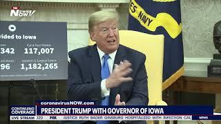 WHITE HOUSE MEETING: President Trump meets with Iowa Gov. Kim Reynolds