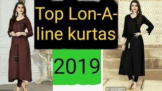 Top 10 Best Long A-Line Kurtas 2019|| Latest designer Kurti " Amazon/Flipkart/Myntra