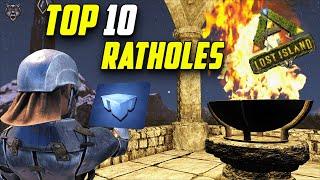 Top 10 INSANE Ratholes For LOST ISLAND - ARK