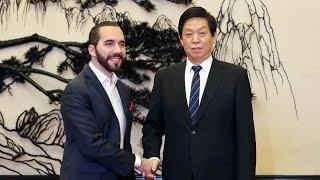 El Salvador's president meets China's top legislator