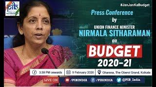 Union Finance Minister Nirmala Sitharaman interaction with Press and Media on Union Budget 2020