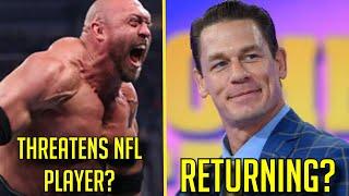 Ryback THREATENS NFL Player! John Cena RETURNING To WWE? Sasha Banks & Bayley MAIN EVENTING?