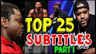 Top 25 Most Legendary Bars in Battle Rap | Subtitles | Part 1