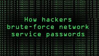 How Hackers Brute-Force Passwords for Network Services