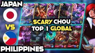 Scary Chou Top 1 Global from Philippines Dinurog ang Team Japan | National Arena Contest | MLBB