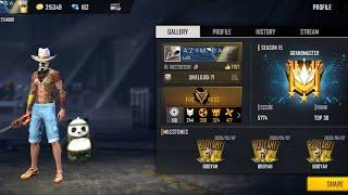 FREE FIRE LIVE- GLOBAL PUSH ROAD TO TOP 10 /RANK MATCH/ GLOBAL TOP 45 PLAYER GAMEPLAY