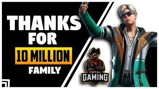 Garena Free Fire Live Thank You For 10 Million Subscriber Family