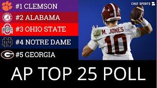 AP Poll: College Football Top 25 + 2020 Heisman Trophy Rankings Ft. Trevor Lawrence & Justin Fields