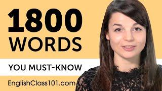 1800 Words Every English Beginner Must Know