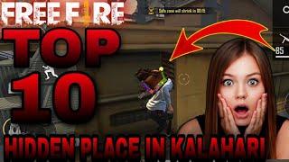 Free Fire Top 10 Hedden Place In Kalahari Map | Kalahari Map Hedden Place