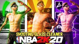 BEST SHOOTING GLASS CLEANING LOCKDOWN BUILD ON NBA 2K20! Best Jumper + Badges!