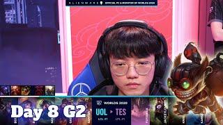 UOL vs TES | Day 8 Group D S10 LoL Worlds 2020 | Unicorns of Love vs Top Esports - Groups full game