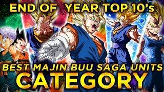 2019 END OF THE YEAR TOP 10'S! TOP 10 MAJIN BUU SAGA UNITS IN DOKKAN! (DBZ: Dokkan Battle)