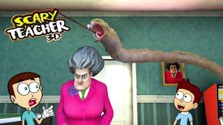 Snake Attack on Miss T - Scary Teacher 3D | Shiva and Kanzo Gameplay