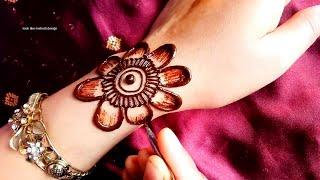 Simple Flower Mehndi Design For Back Hand | looklikemehndidesign 