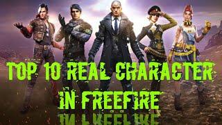 Top10 character in real life||Top 5 BestCharacter In Free Fire||Top 10 FamousCharacter in Free Fire