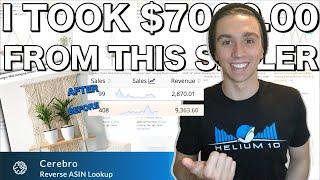 I STOLE $7000 in Sales From a Competitors Listing | Helium 10 Cerebro