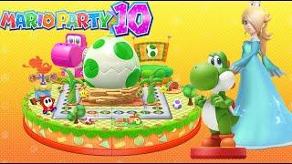 Mario Party 10 Amiibo Yoshi Board - Yoshi vs Rosalina | MARIO CRAZY