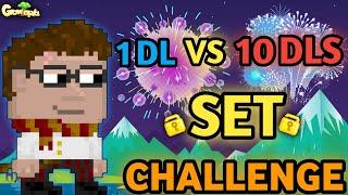 1 DL VS 10 DLS SET CHALLENGE (HARRY POTTER) | Growtopia - Set Challenge #69