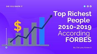 Top 10 Richest People 2010-2019 | According FORBES