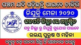 Gajapati district job fair । ଓଡ଼ିଶାର ସମସ୍ତେ ଆବେଦନ କରିପାରିବେ