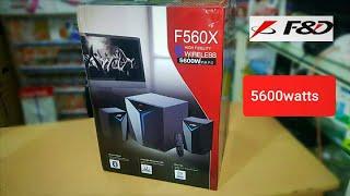 F&D F560X 2.1 || UNBOXING/REVIEW || 5600watts (DEEP BASS,HD SOUND) ONLY 5000rs