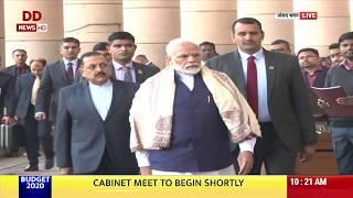 PM Modi reaches Parliament to attend cabinet meeting