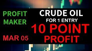 1 Minute Trading in Crude Oil | 10 Point Profit For Every Entry